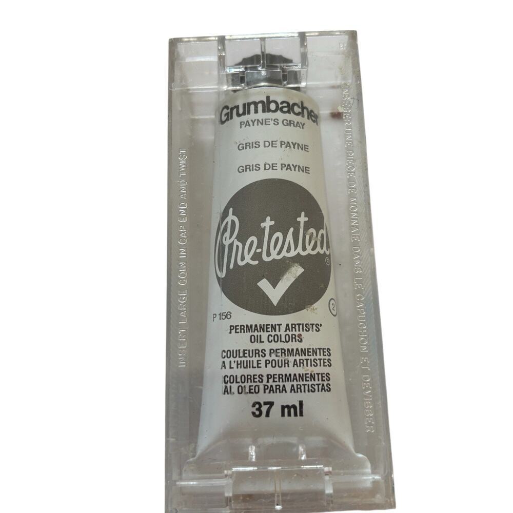 Grumbacher Payne's Gray Pre-Tested Artists Oil Paint 37 ml
